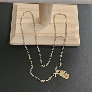14k Gold Two Tone Necklace 20 Inch